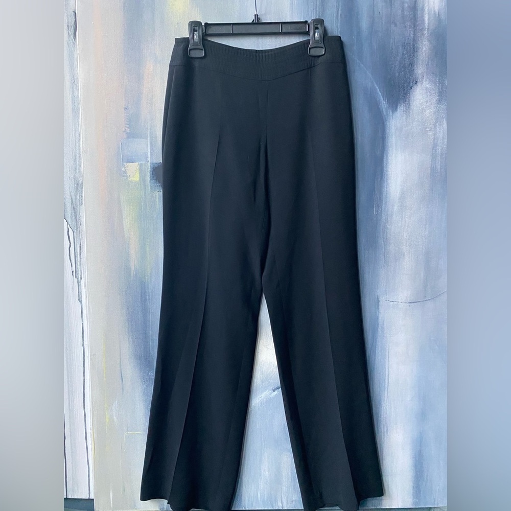 VTG Adrienne Vittadini Classico Wide Leg Trousers Black - Picture 4 of 8